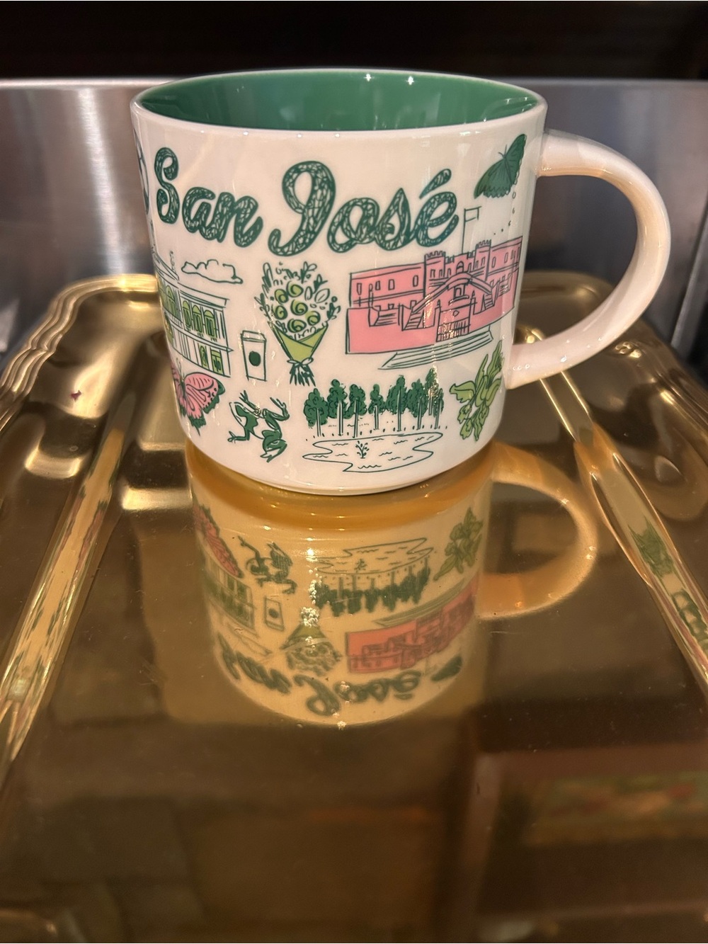 Starbucks San José Mug in Green and Pink